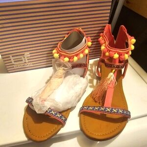 Brand new still in box, never been worn adorable pink with yellow balls